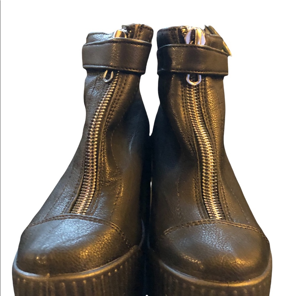 NIB Topshop Zipper High Platform Shoes - Picture 2 of 10